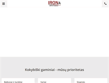 Tablet Screenshot of irona.lt